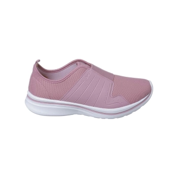 Tênis Slip On Feminino Dijean Detalhe Faixa Elástica Nude Dijean