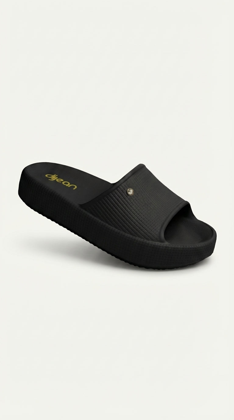 Chinelo Slide Dijean 32880001 Preto