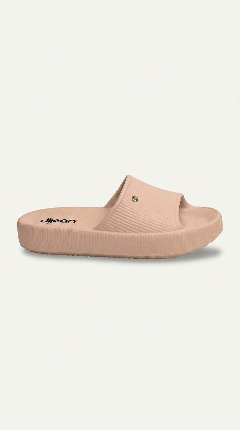 Chinelo Slide Dijean 32880001 Nude