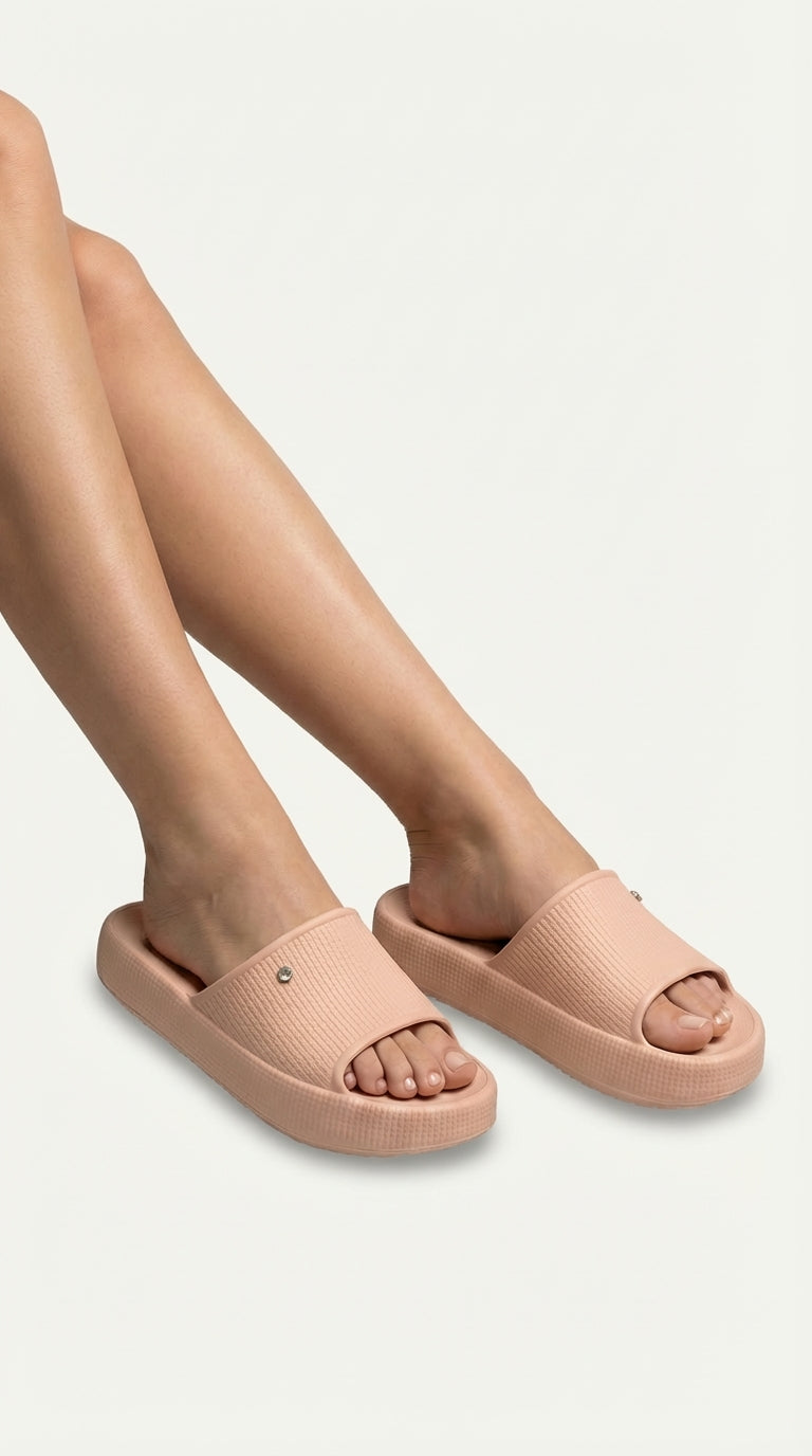Chinelo Slide Dijean 32880001 Nude