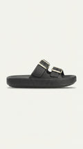 Chinelo Slide Dijean 32930001 Preto Ouro