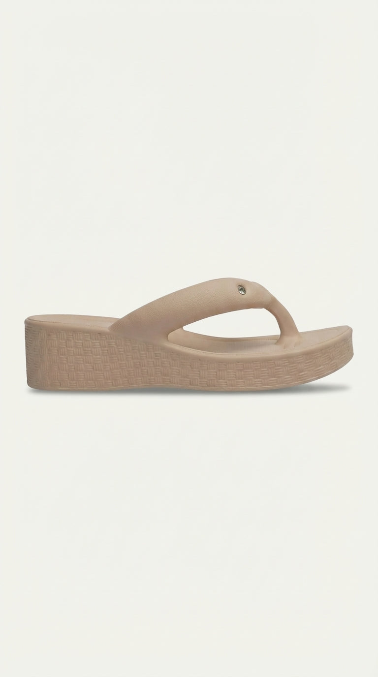 Chinelo Plataforma Dijean 33020001 Nude