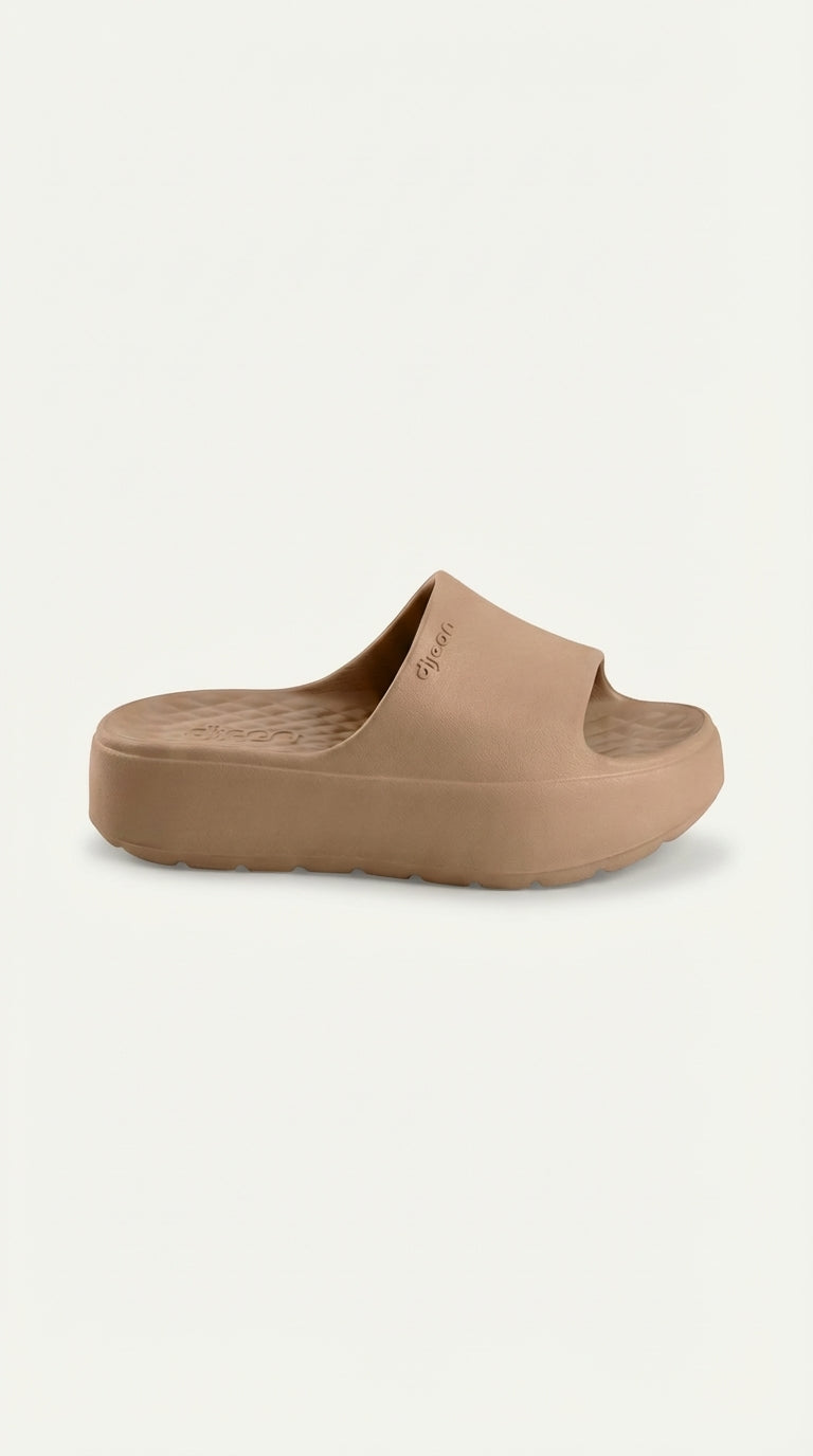 Chinelo Slide Dijean 33080001 Caramelo
