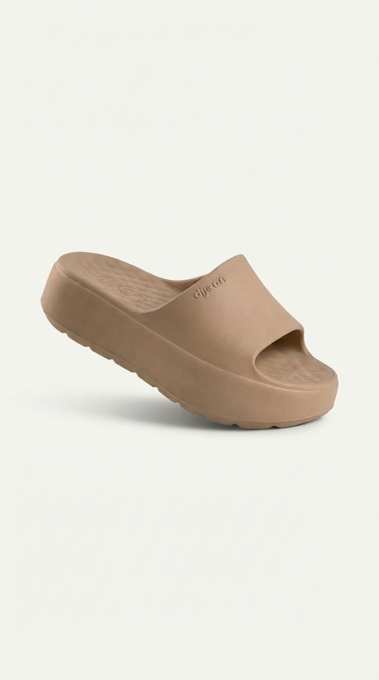 Chinelo Slide Dijean 33080001 Caramelo