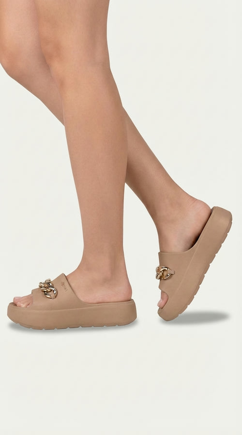 CHINELO SLIDE DIJEAN 33080002 FULL EVA CARAMELO