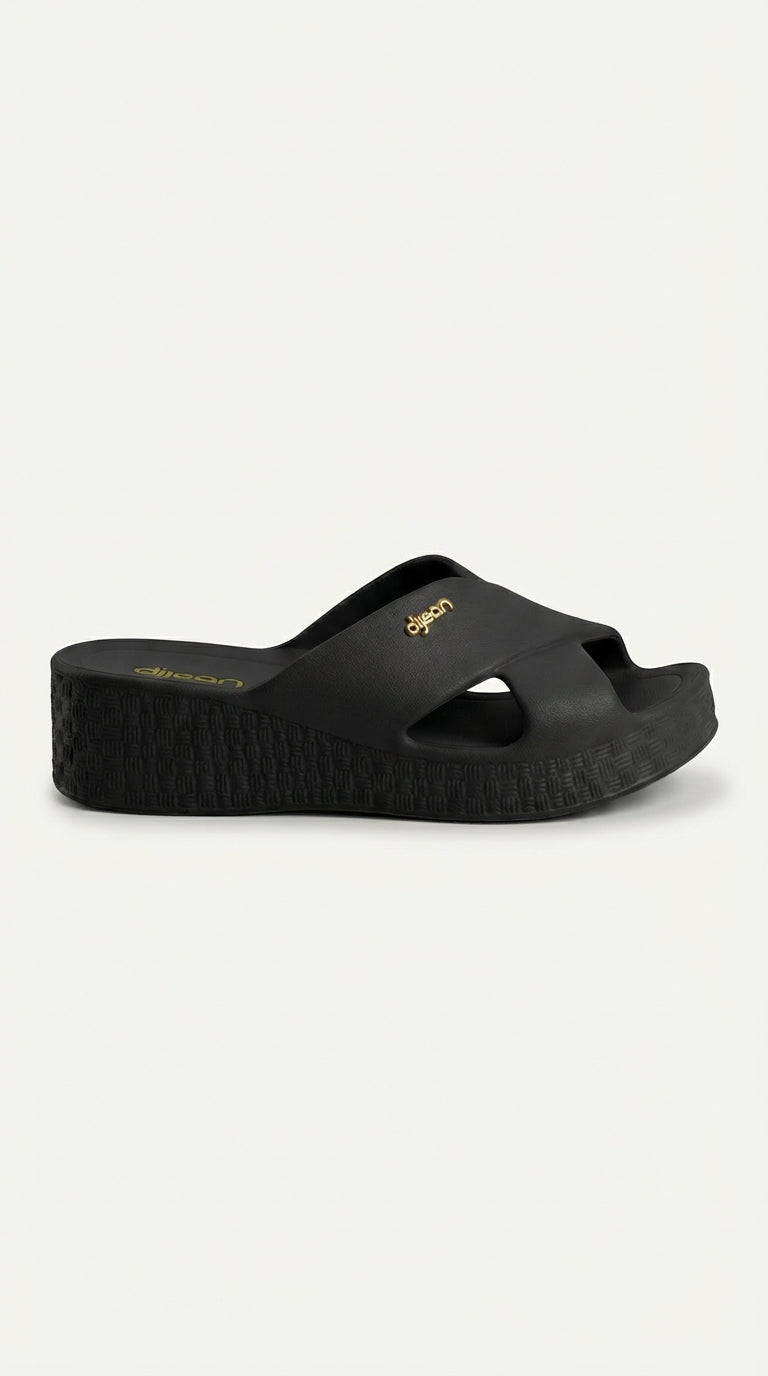 Chinelo Plataforma Dijean 33100001 Preto