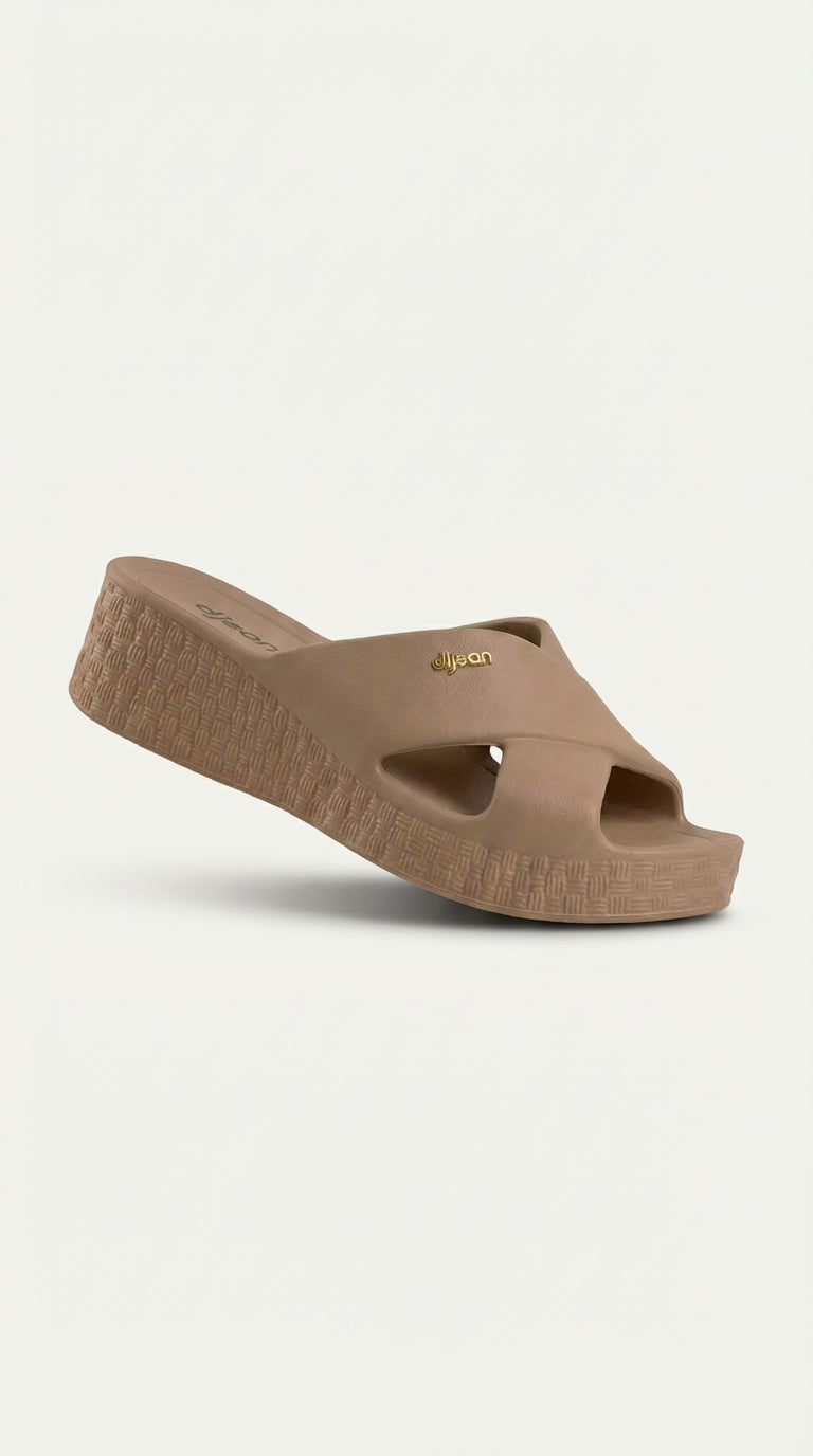 Chinelo Plataforma Dijean 33100001 Caramelo