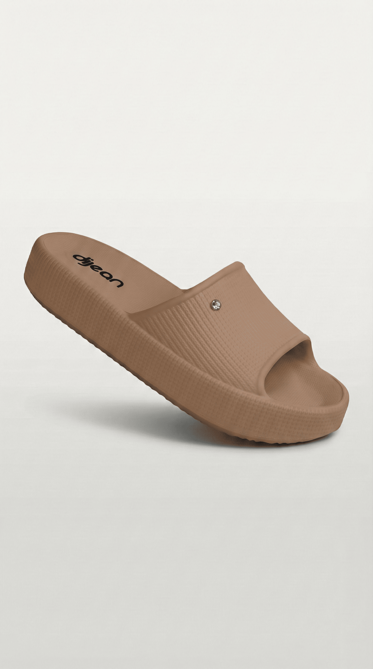 Chinelo Slide Dijean 32880001 Caramelo
