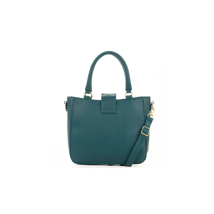 Descubra a Bolsa Feminina Rafitthy Celestial Verde, com acabamento texturizado e um toque de sofisticação com a corrente dourada. Elegante e versátil, é perfeita para compor looks modernos e sofisticados!