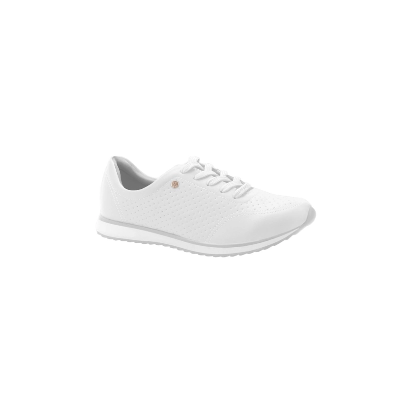 Tenis via uno preto fashion e branco