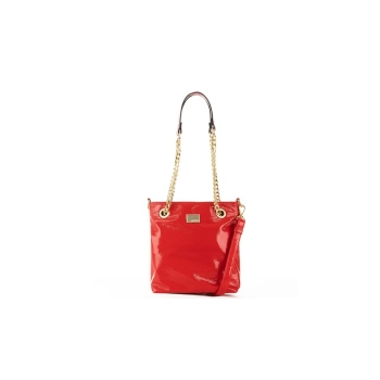 Bolsa Feminina Rafitthy Saco Verniz Vermelho Ferrari