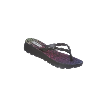 Chinelo Feminino de Dedo Dijean Trançado Preto