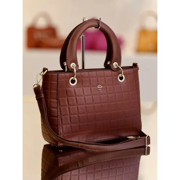 Mini Bolsa Feminina Rafitthy Alça Dupla Chocolate