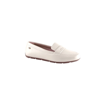 Mocassim Feminino Via Uno Off White